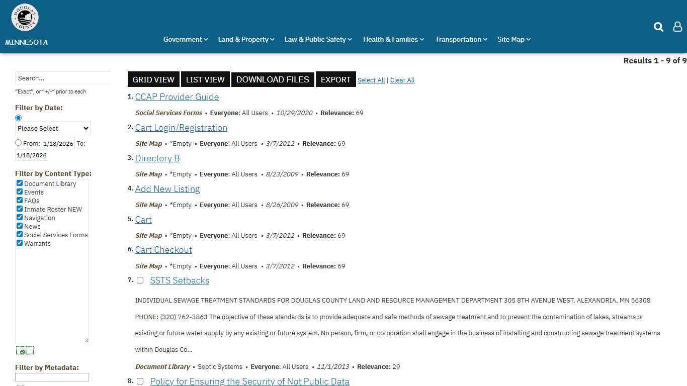 Douglas County | Advanced Search